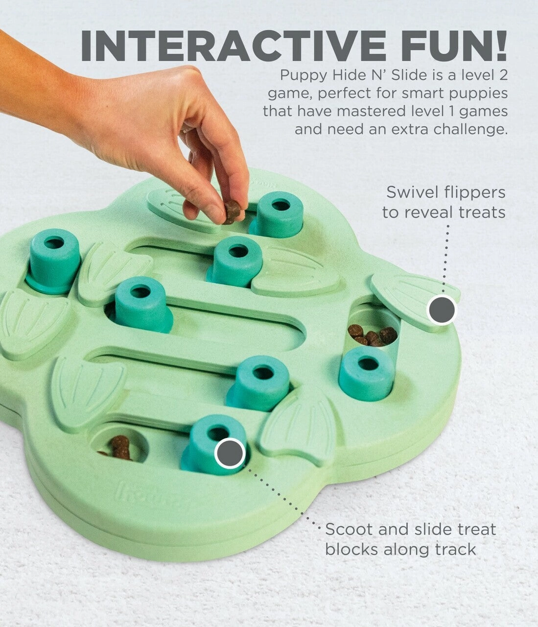 Hide & Slide Interactive Dog Puzzle -  LEVEL 2 (PUPPIES)