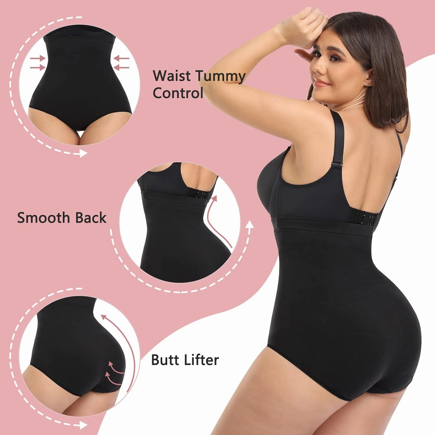 High Waisted Shapewear for Women Tummy Control Panty Underwear Seamless Comfort Slimming Briefs