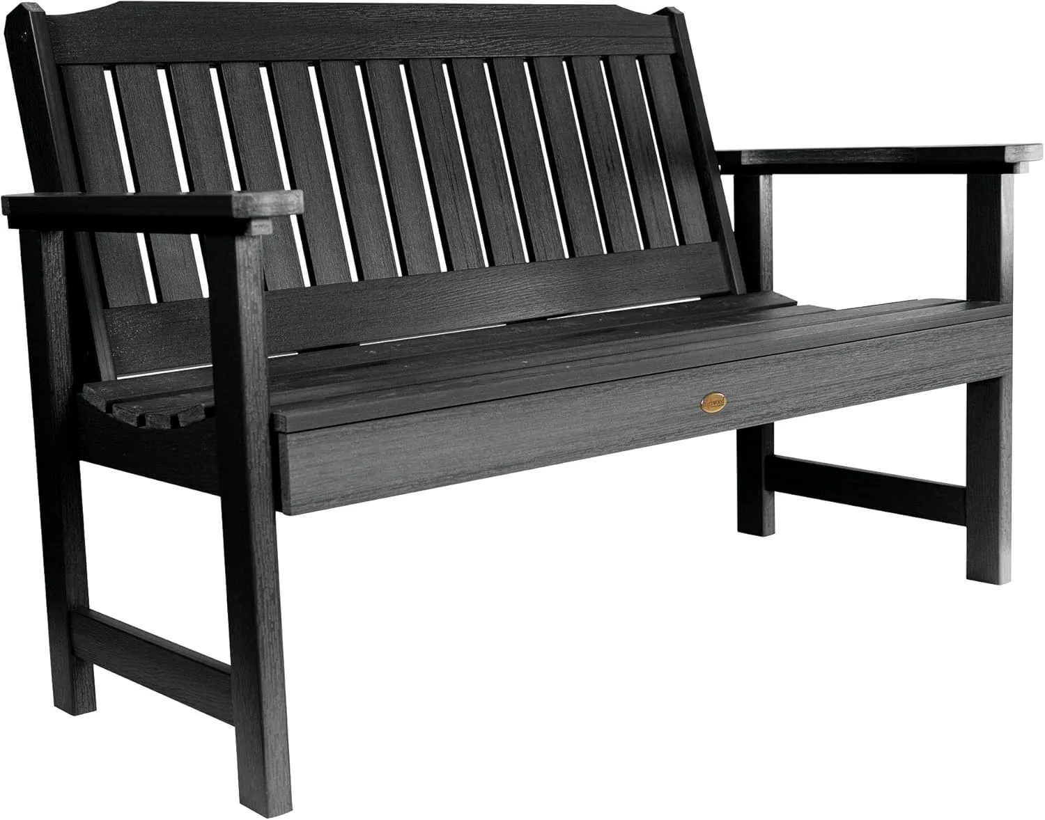 Highwood AD-BENW2-BKE Lehigh Garden Bench, 4 Feet, Black