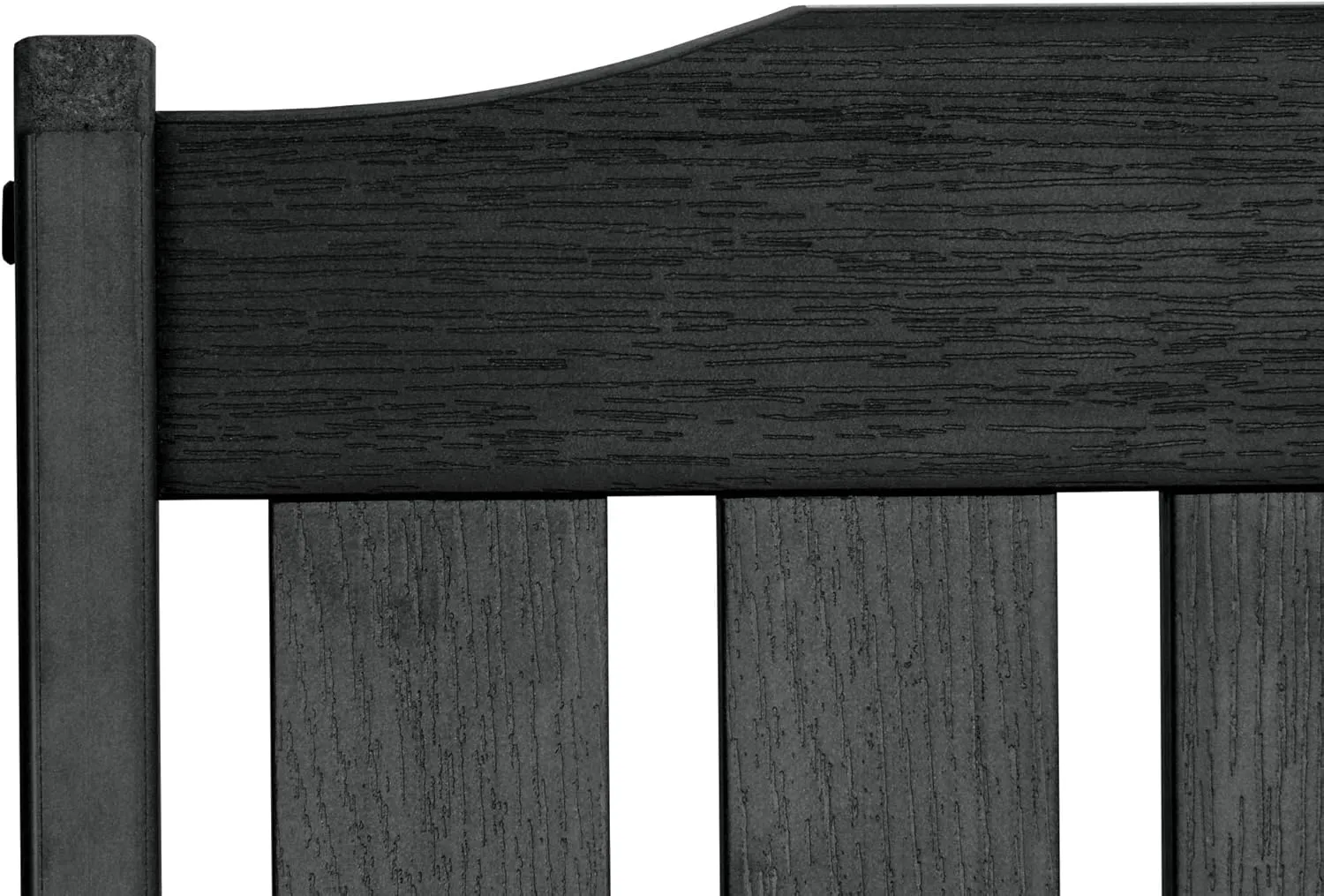 Highwood AD-BENW2-BKE Lehigh Garden Bench, 4 Feet, Black
