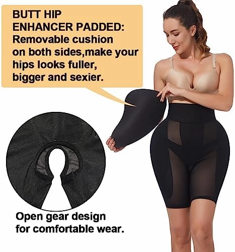 Hip Pads for Women Hip Enhancer Booty Pad Womens Shapewear Tummy Control Panties for Under Dresses