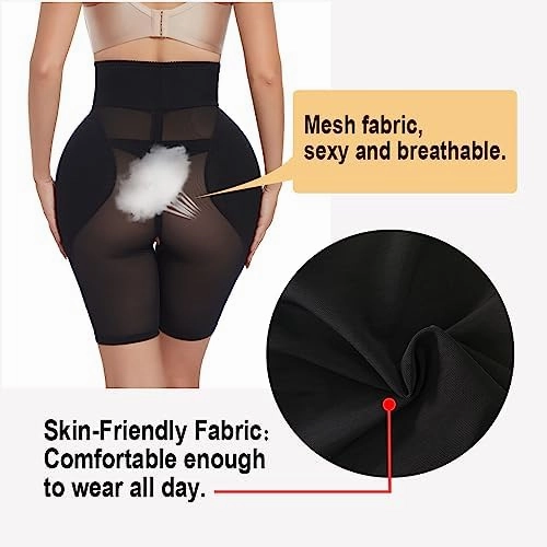 Hip Pads for Women Hip Enhancer Booty Pad Womens Shapewear Tummy Control Panties for Under Dresses