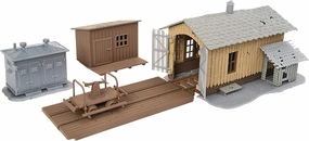 HO Scale Model Trackside Tool Buildings