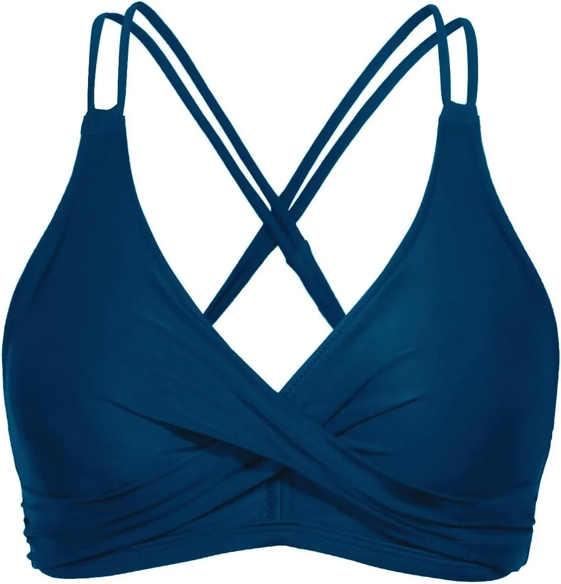 Holipick Women's Twist Front Bikini Tops - Push Up Bathing Suit Top Padded Swimsuit Top