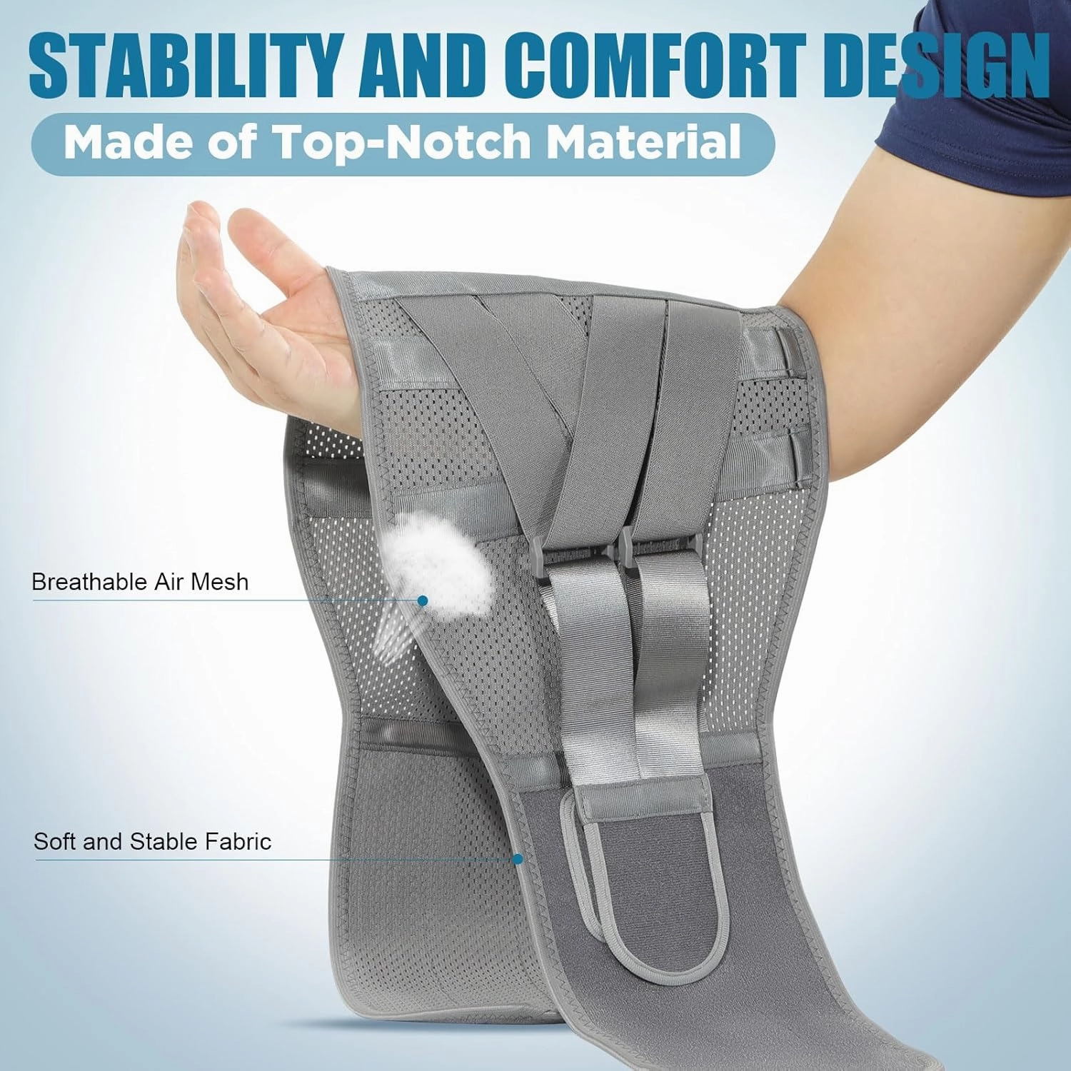 HONGJING Heated Back Brace Rechargeable for Lower Back Pain Relief, Heating Lumbar Support Belt with 7 Metal Stays, 3 Heat Levels for Men Women Herniated Disc, Scoliosis,Sciatica (L)