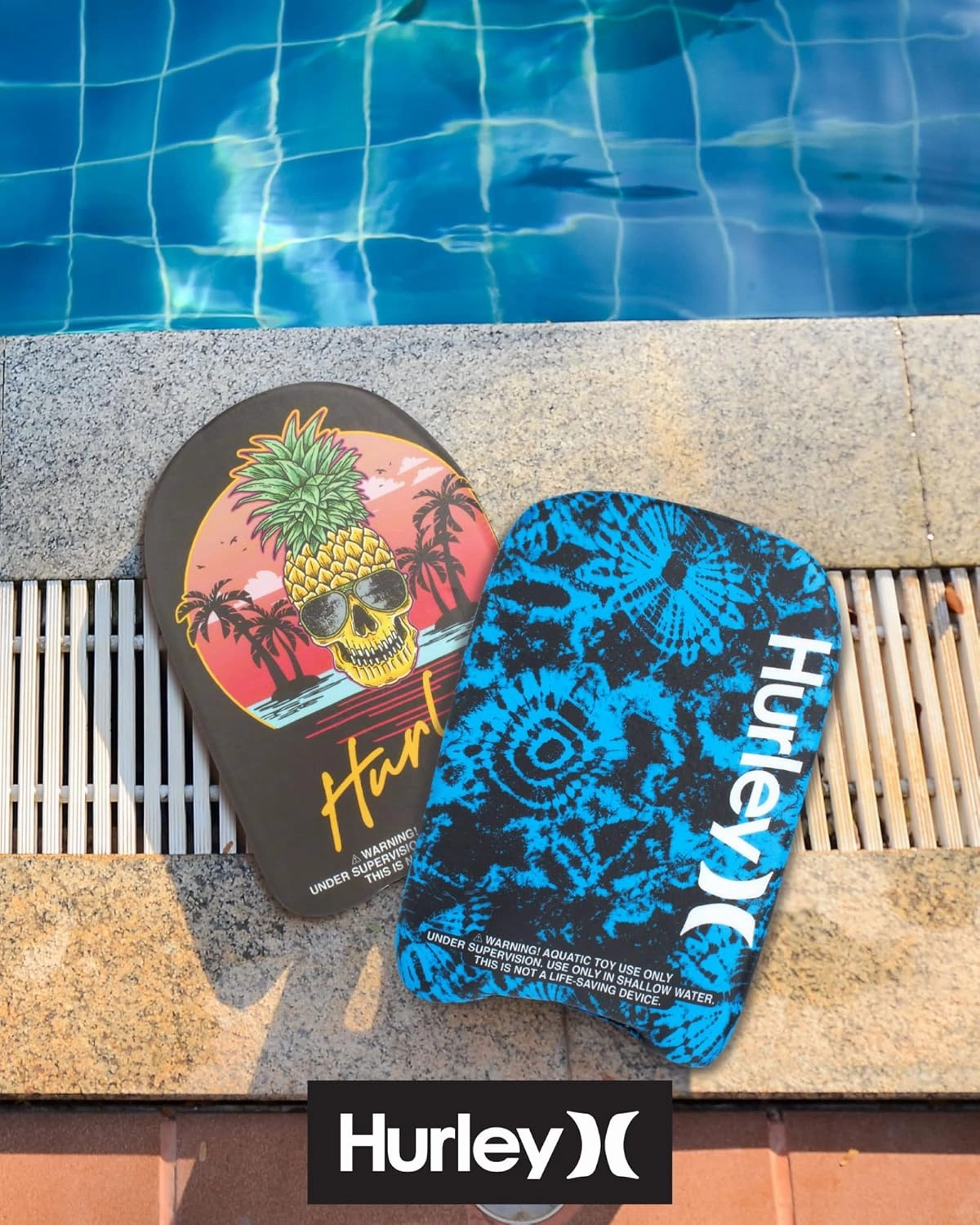 Hurley Swimming Kickboard - Kids Swimming Aid & Training Board - Learn to Swim Safety Pool Aid for Children (16 Inches)