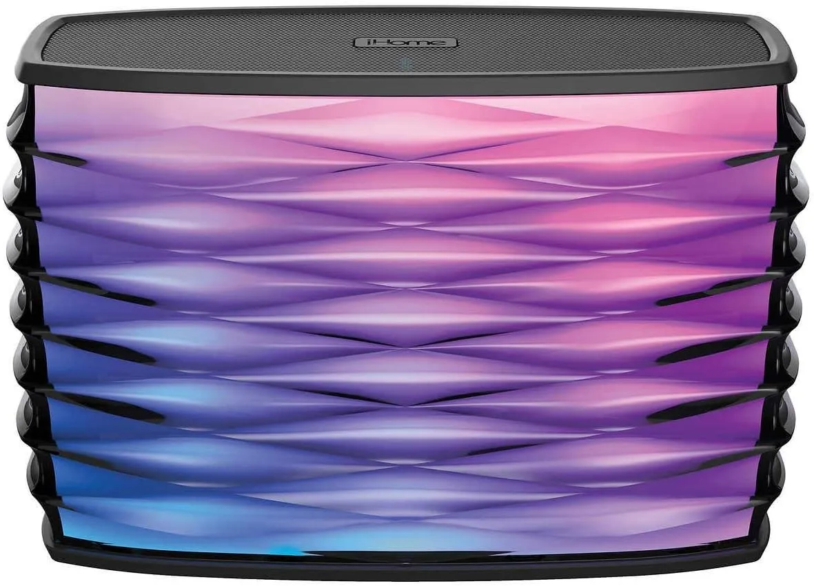 iHome iBT90B Color Changing Rechargeable Bluetooth Speaker