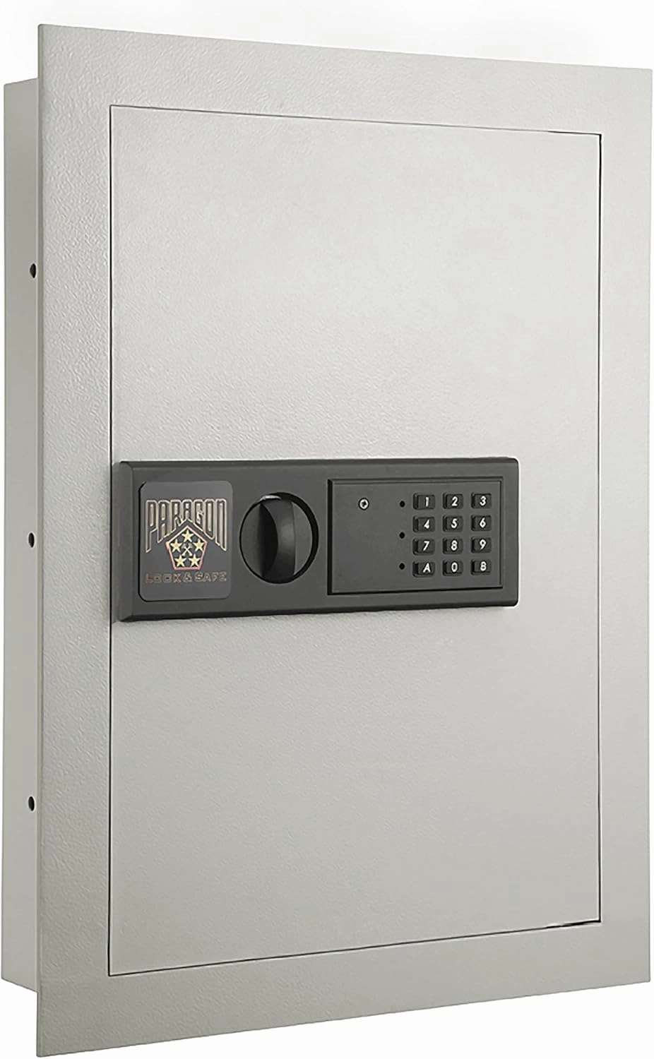 In-Wall Safe - Home or Business Safe with LED Keypad and 2 Manual Override Keys - Protects Cash, Jewelry, Passports, and More by Paragon Safes (Cream)