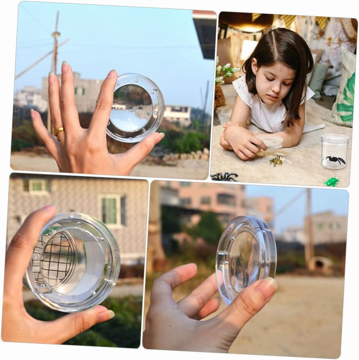 Indoor Observation Box Boys and Girls Habitats Magnifier Box for Boys and Girls Portable Critter
