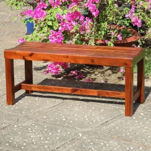 International CaravanInternational Caravan Highland Acacia Americana 42-inch Backless Bench with Contoured Seat