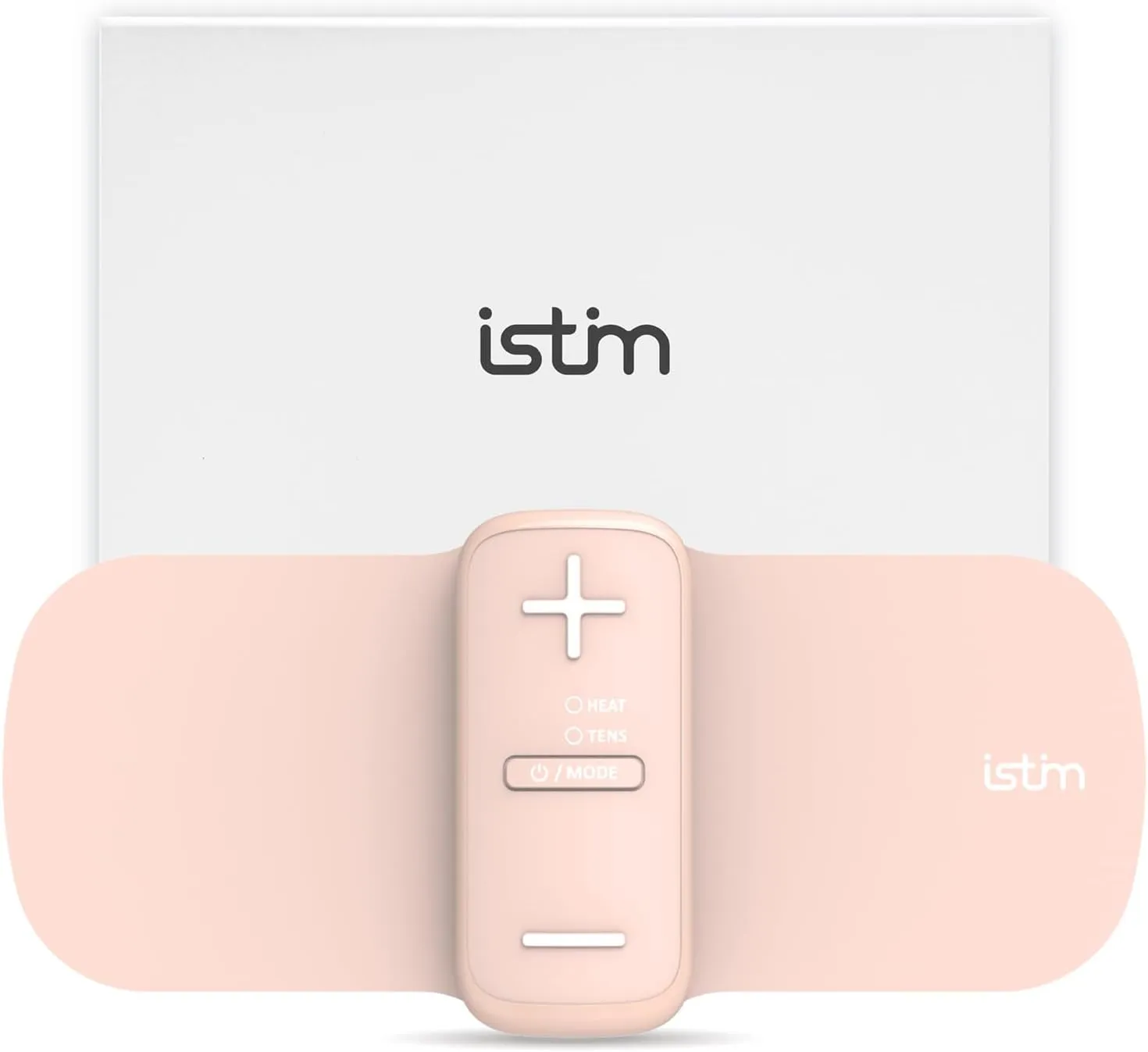 iStim S1 Wireless TENS Unit for Menstrual Relief and Back Pain Relief - TENS Machine with Heat for Period Cramps - Rechargeable TENS Massager, Drug-Free Physical Therapy with Japanese Gel Pads