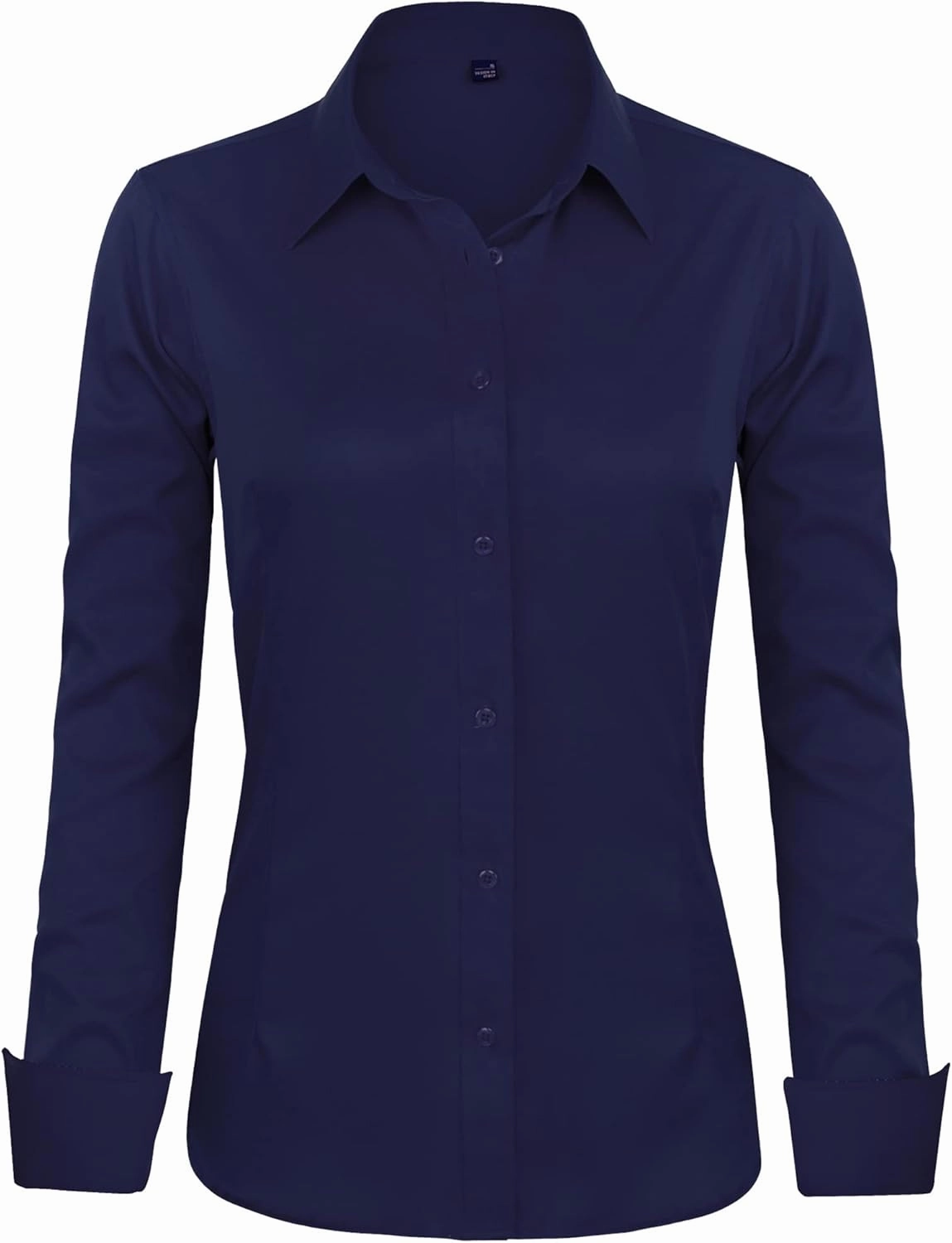 J.VER Womens Dress Shirts Long Sleeve Button Down Shirts Wrinkle-Free Solid Work Blouse