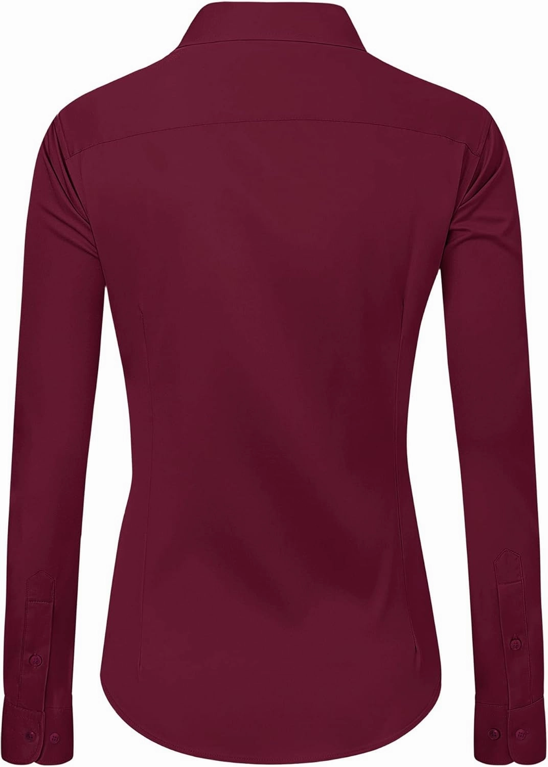 J.VER Womens Dress Shirts Long Sleeve Button Down Shirts Wrinkle-Free Solid Work Blouse