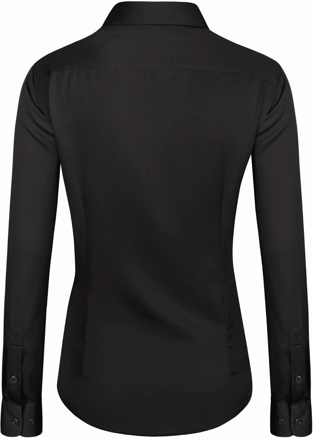 J.VER Womens Dress Shirts Long Sleeve Button Down Shirts Wrinkle-Free Solid Work Blouse