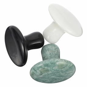 Jade Roller Set with Mushroom Massage Stone Tool Face Essential Oil Energy Stone