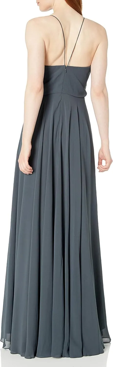 Jenny Yoo Women's Inesse V Neck Gown