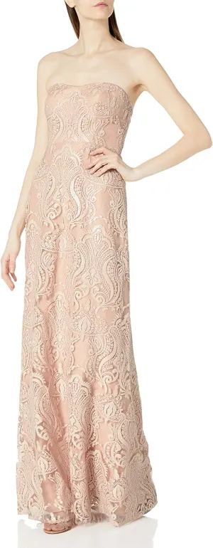 Jenny Yoo Women's Sadie Strapless Sequin Gown