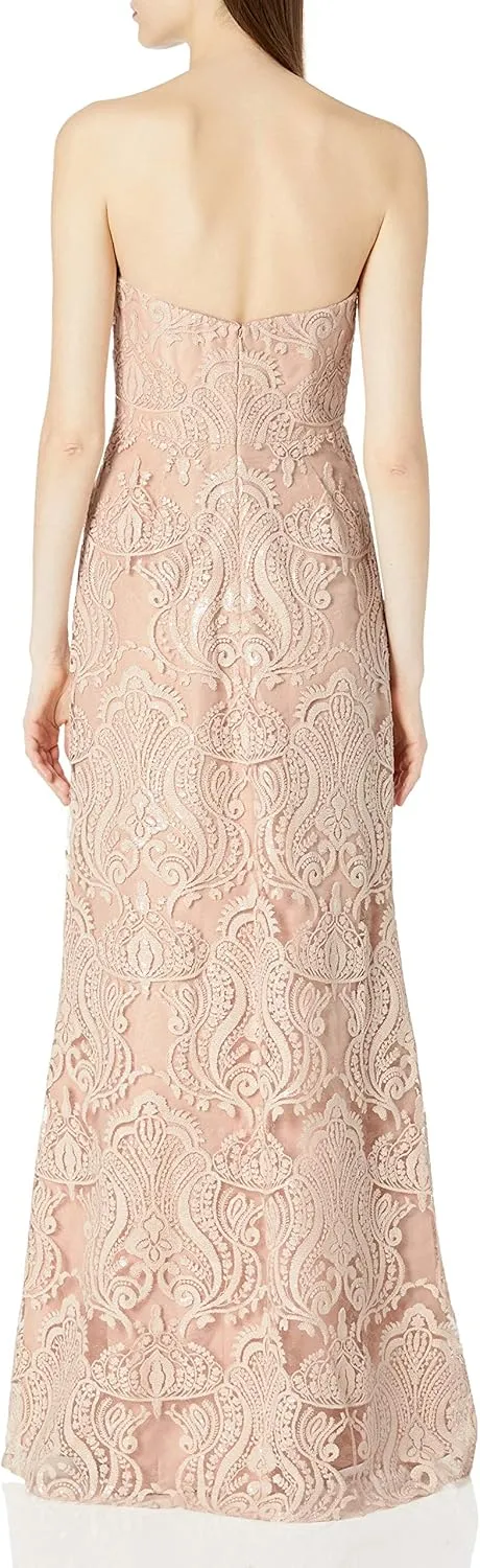 Jenny Yoo Women's Sadie Strapless Sequin Gown