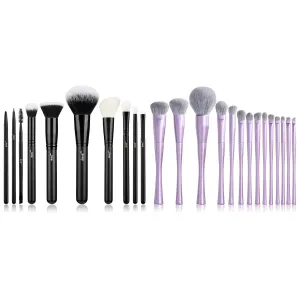 Jessup Makeup Brush Set 10pcs Black T323 Bundled with Makeup Brushes Set Professional T512