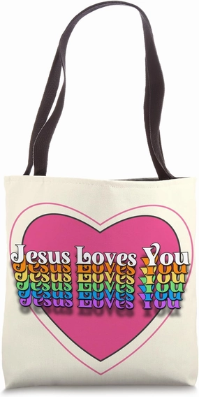 Jesus Loves Me Tote Bag