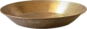 jewellary hub Traditional Indian Pure Brass Paraat For Kneading and Mixing Dough | Peetal Kneading Thaal (Brass, 13 Inches)