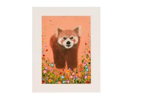 Jo Gough 10x8" Mounted Print - Red Panda