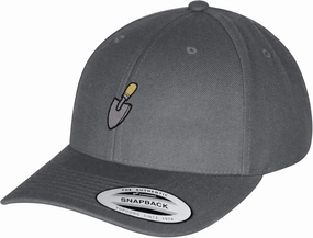 JPAK Shovel Outdoor Hat Curved Bill Cap Tool