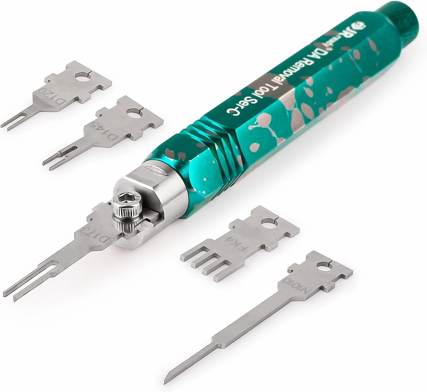 JRready ST5255-05 Pin Extractor Tool Kit Terminal Removal Tool with 5PCS Replacement Tips for Molex Mini-Fit Jr. Micro-Fit 3.0 3P/4P PC Fan, AMP Micro Mate-N-Lok Series Connectors
