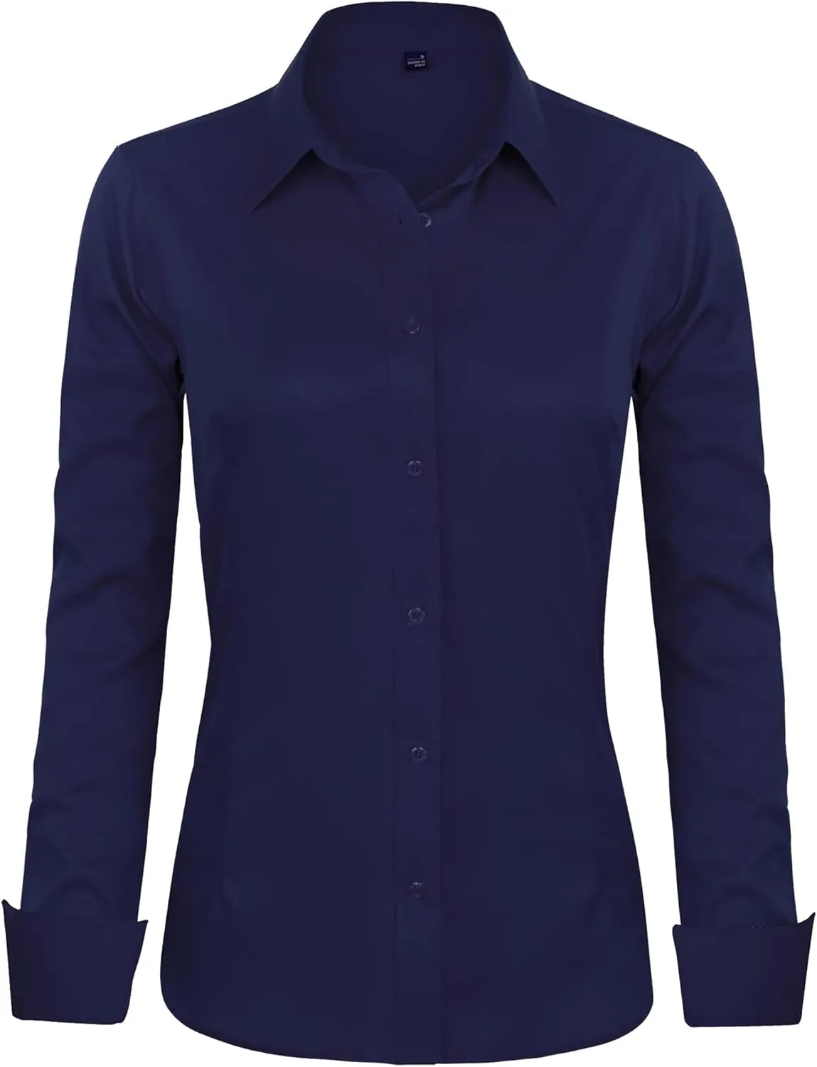 J.VER Womens Dress Shirts Long Sleeve Button Down Shirts Wrinkle-Free Solid Work Blouse