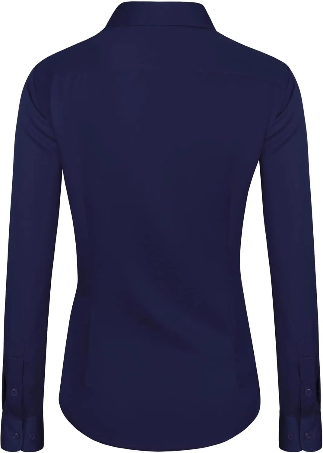 J.VER Womens Dress Shirts Long Sleeve Button Down Shirts Wrinkle-Free Solid Work Blouse