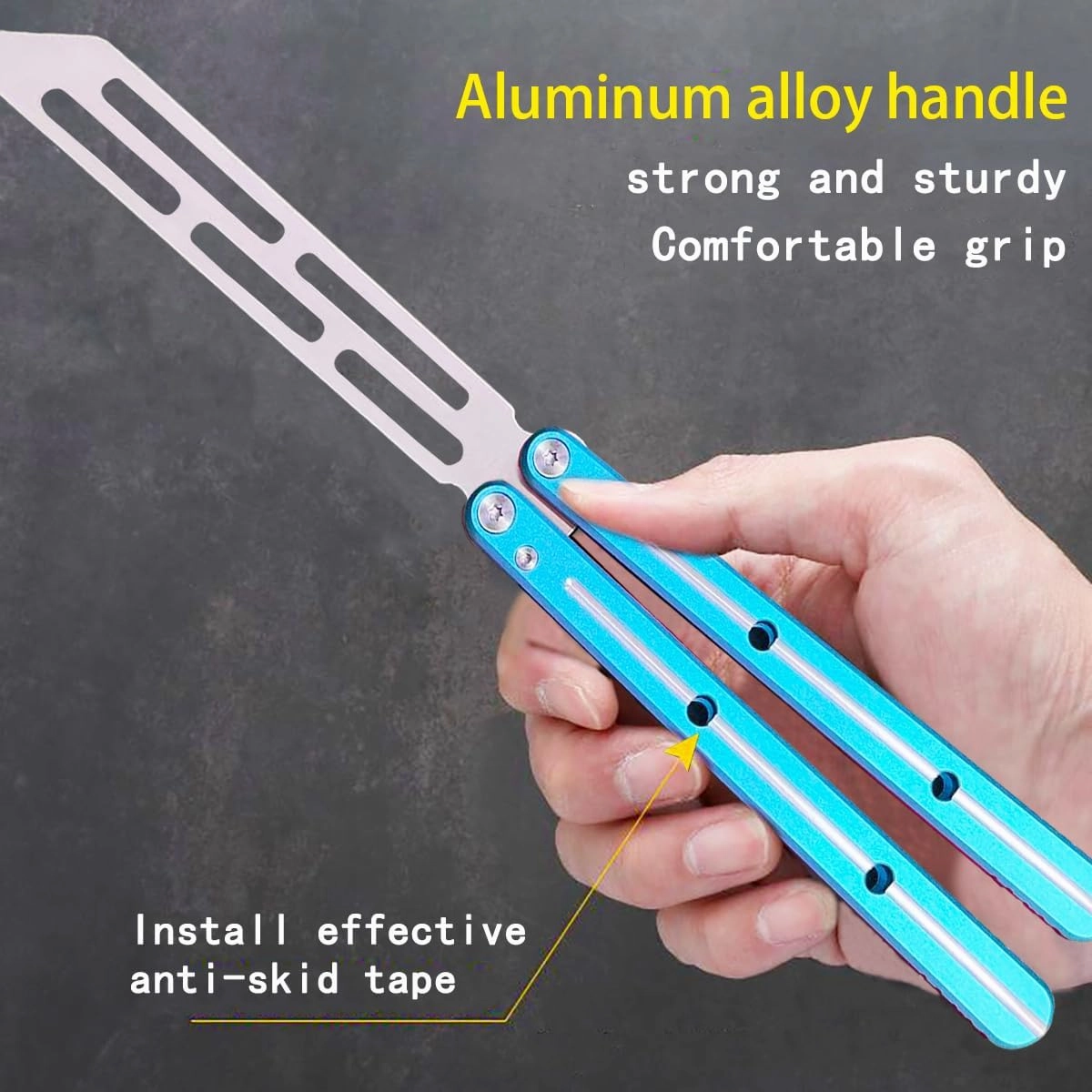 KEEDAS Integrated Forging Bushing System, Aluminum Integral Channel Handle, Excellent Grip, Pretty Solid, Best Balance and Inertia, Great for Beginners (Blue)