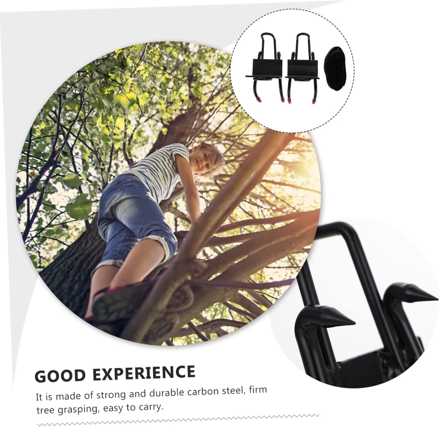 KICHOUSE 1 Set Tree Climbing Tool Pole Climbing Equipment Pole Climbing Gear Pole Climbing Spikes Tree Climbing