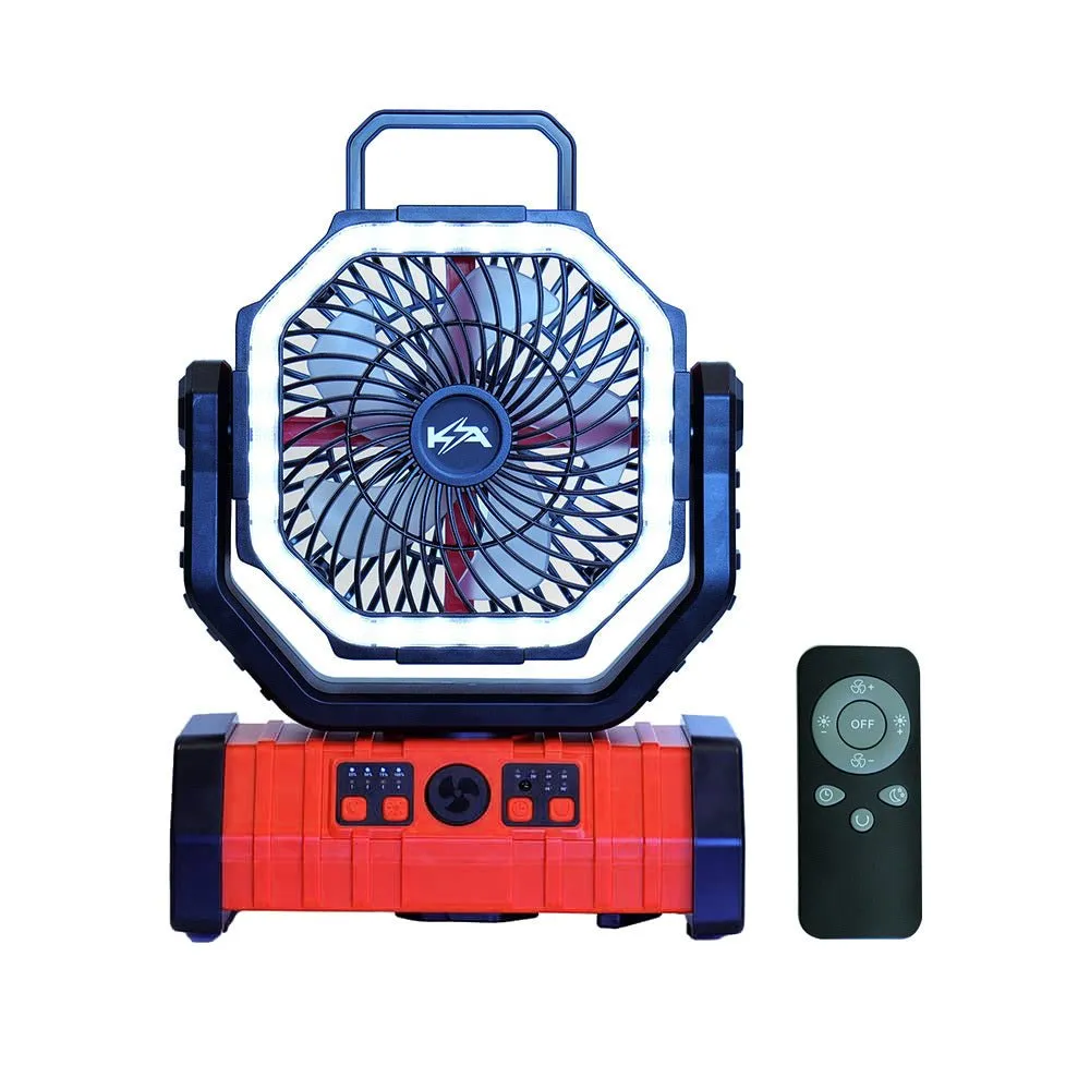 KickAss Fan with LED Light & Power Bank