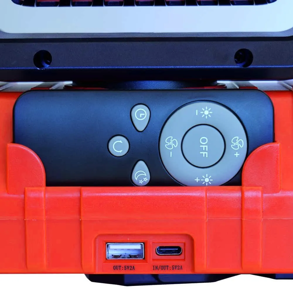 KickAss Fan with LED Light & Power Bank