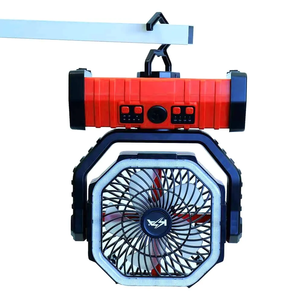 KickAss Fan with LED Light & Power Bank