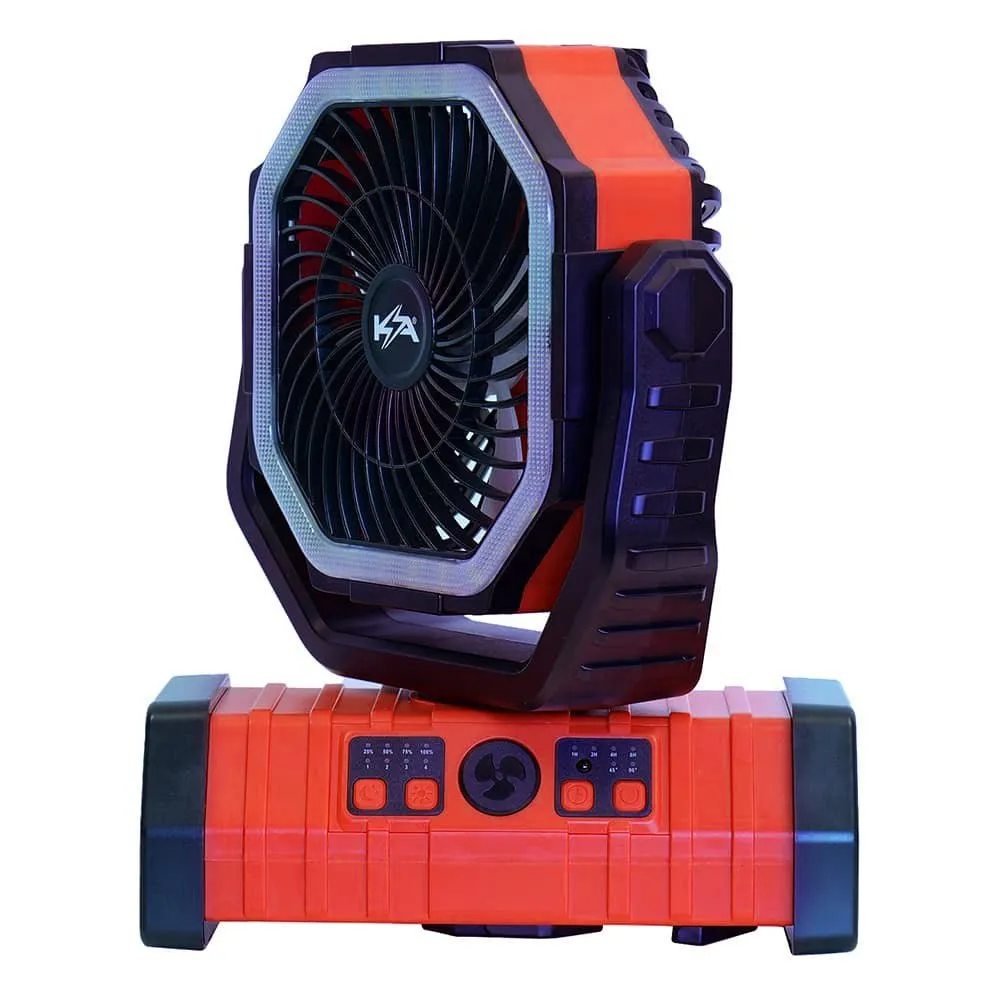 KickAss Fan with LED Light & Power Bank