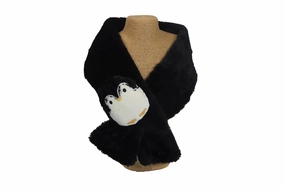 Kids Faux Fur Penguin Scarf