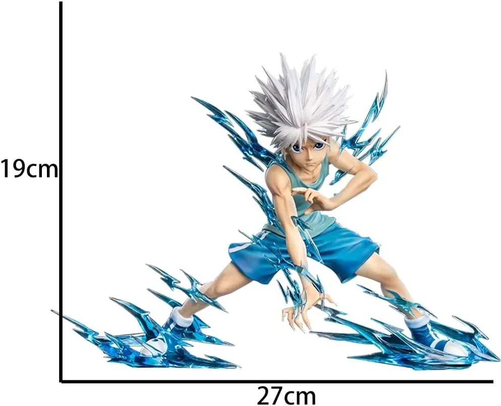 Killua Zaoldyeck Figure Anime Statue PVC Model 19cm Killua Action Figure Collectible Desktop Decoration Gifts