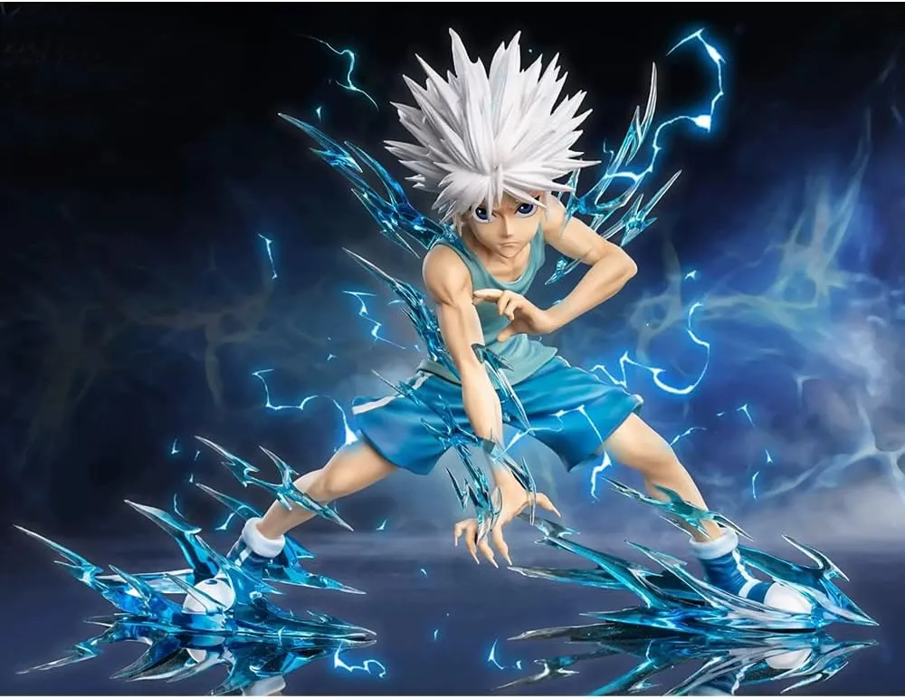 Killua Zaoldyeck Figure Anime Statue PVC Model 19cm Killua Action Figure Collectible Desktop Decoration Gifts