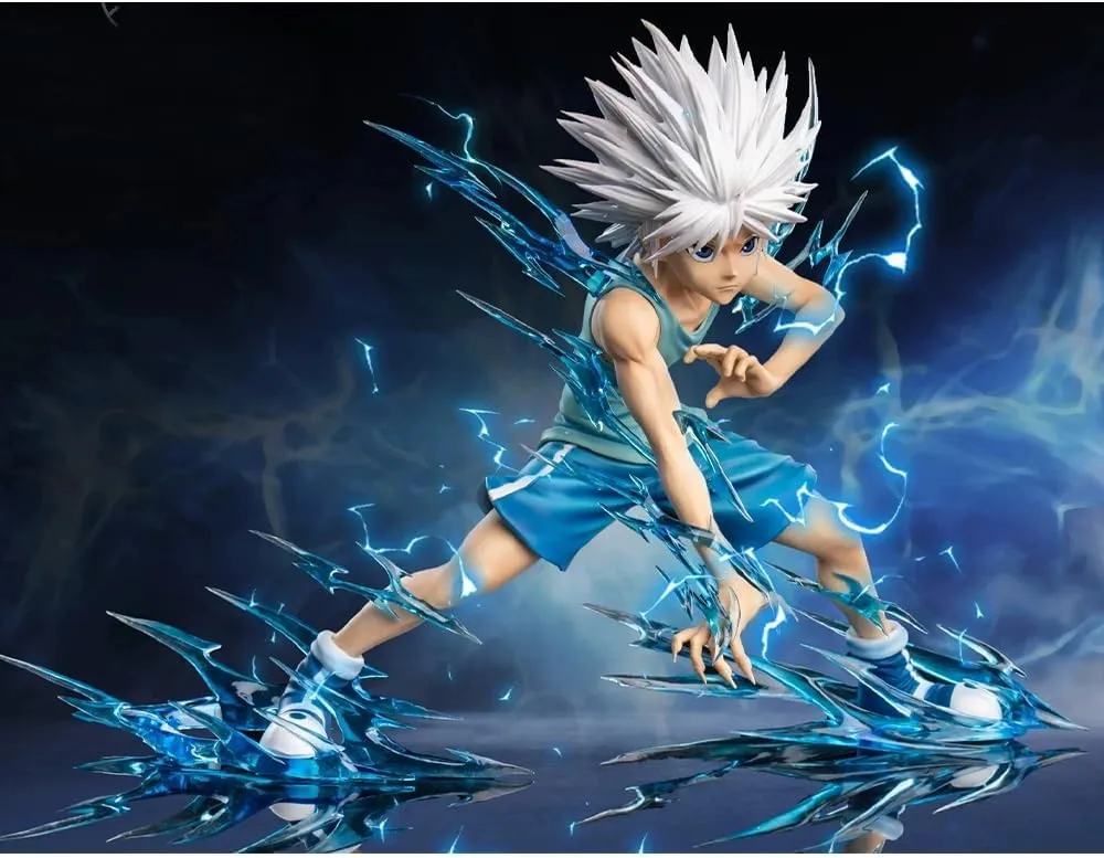 Killua Zaoldyeck Figure Anime Statue PVC Model 19cm Killua Action Figure Collectible Desktop Decoration Gifts