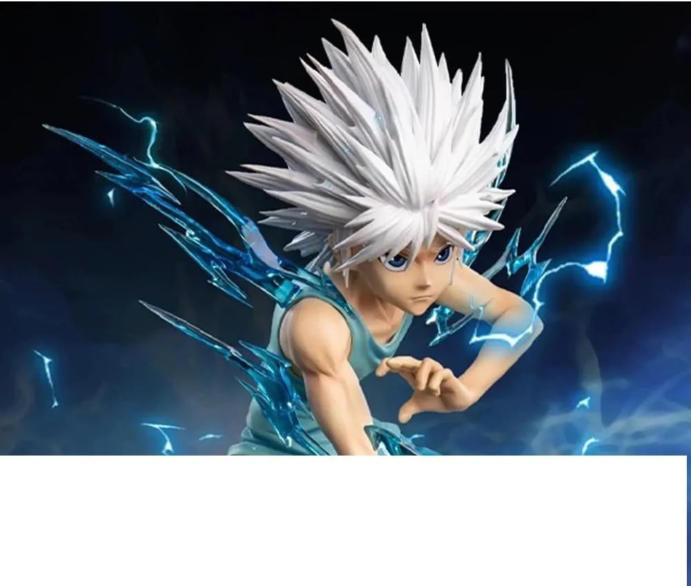 Killua Zaoldyeck Figure Anime Statue PVC Model 19cm Killua Action Figure Collectible Desktop Decoration Gifts