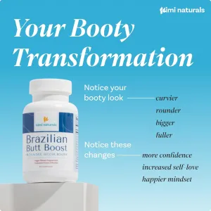 Kimi Naturals Butt Enhancer Pills - Tightening and Butt Lifting Supplements for Bigger Booty and Curvy Hips - Fast Growth Bum Enhancement 60 Capsules