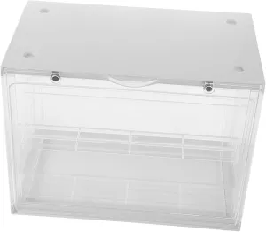 Kisangel Transparent Model Display Box for Action Figures Dolls Stacking Storage Case High Transparency Lightweight for Collectibles Easy Access Organization