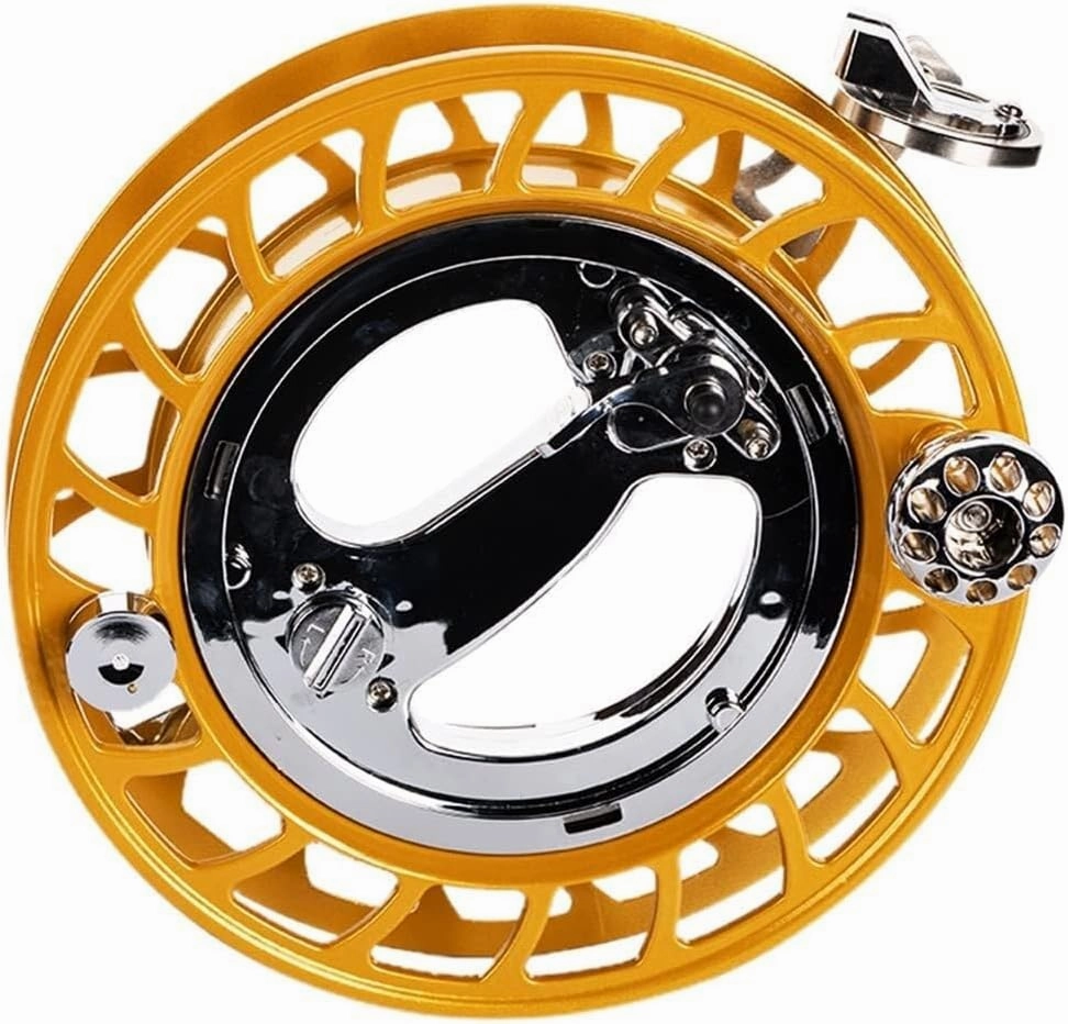 Kite String Reel Winder, 28cm/11 Anti-Reverse Switch, Metal Kite Line Tool for Adults & Kids, Gold, for Outdoor Activities