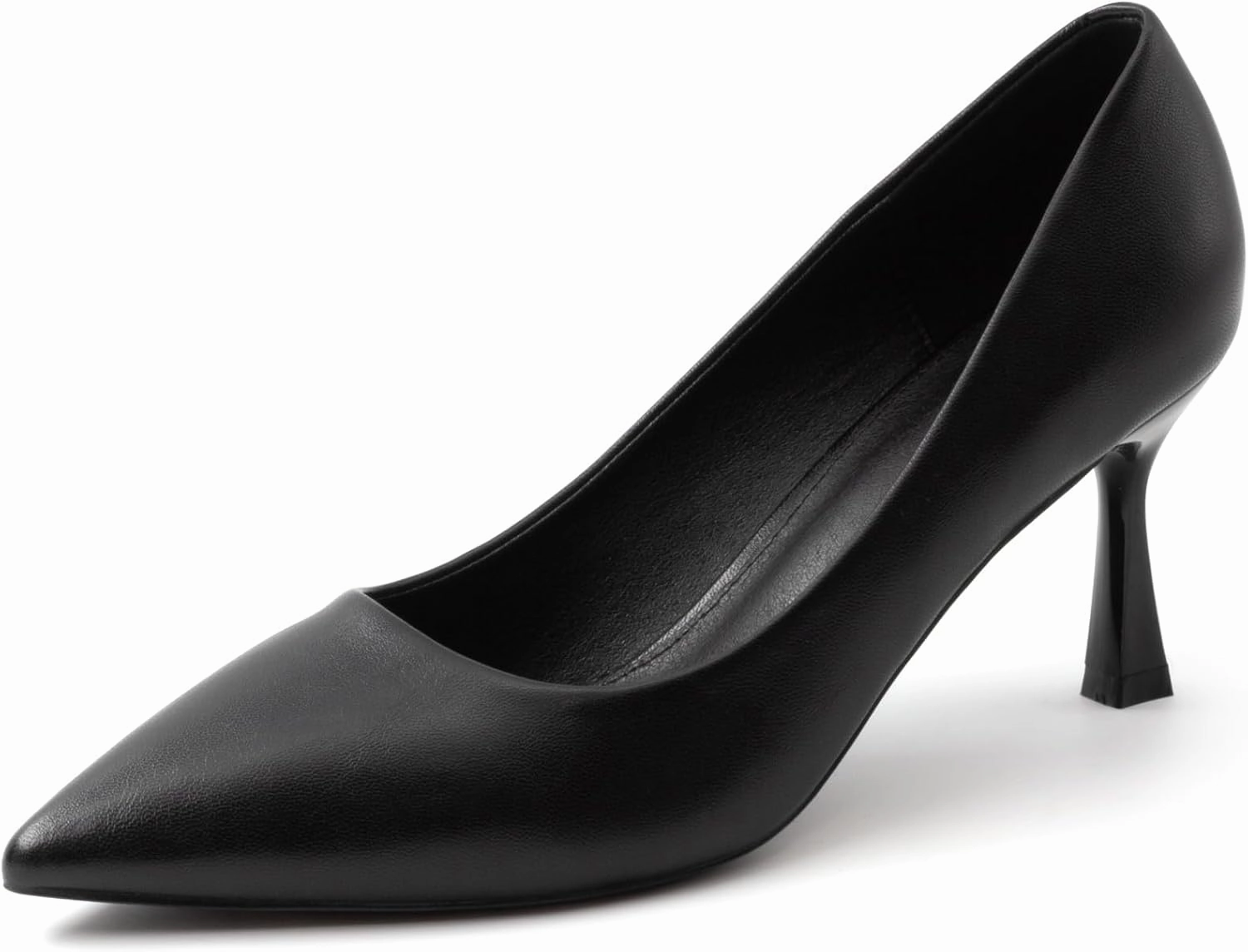 Kitten Heels Pumps Women Pointed Closed Toe Pumps Shoes for Work Wedding Party Slip-On Pumps Shoes for Lady Size 6-10