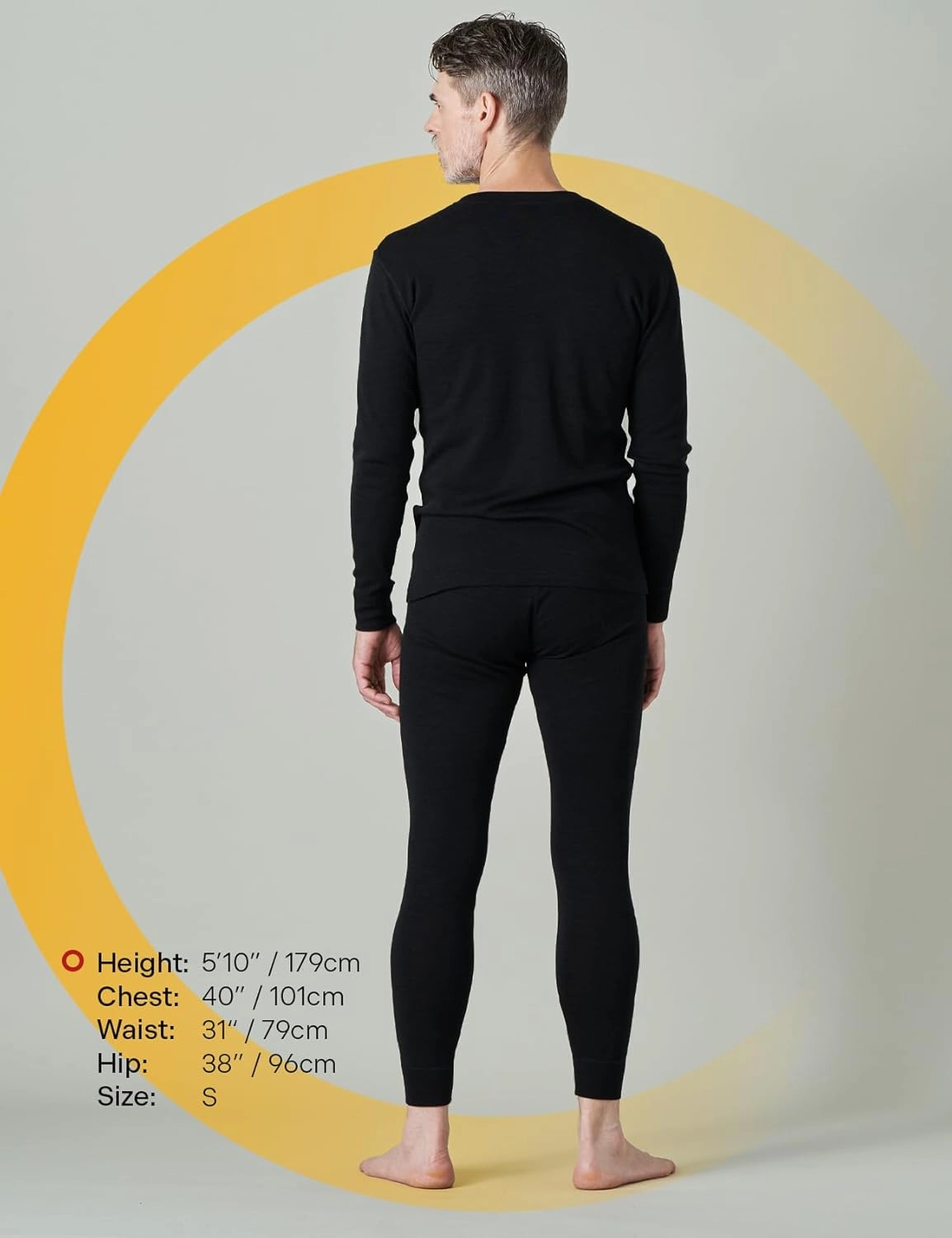 LAPASA Men's 100% Merino Wool Base Layer Set Lightweight Midweight Thermal Underwear Activewear Long John Top Bottom M31/M126