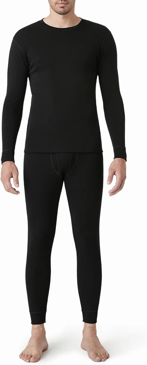 LAPASA Men's 100% Merino Wool Base Layer Set Lightweight Midweight Thermal Underwear Activewear Long John Top Bottom M31/M126