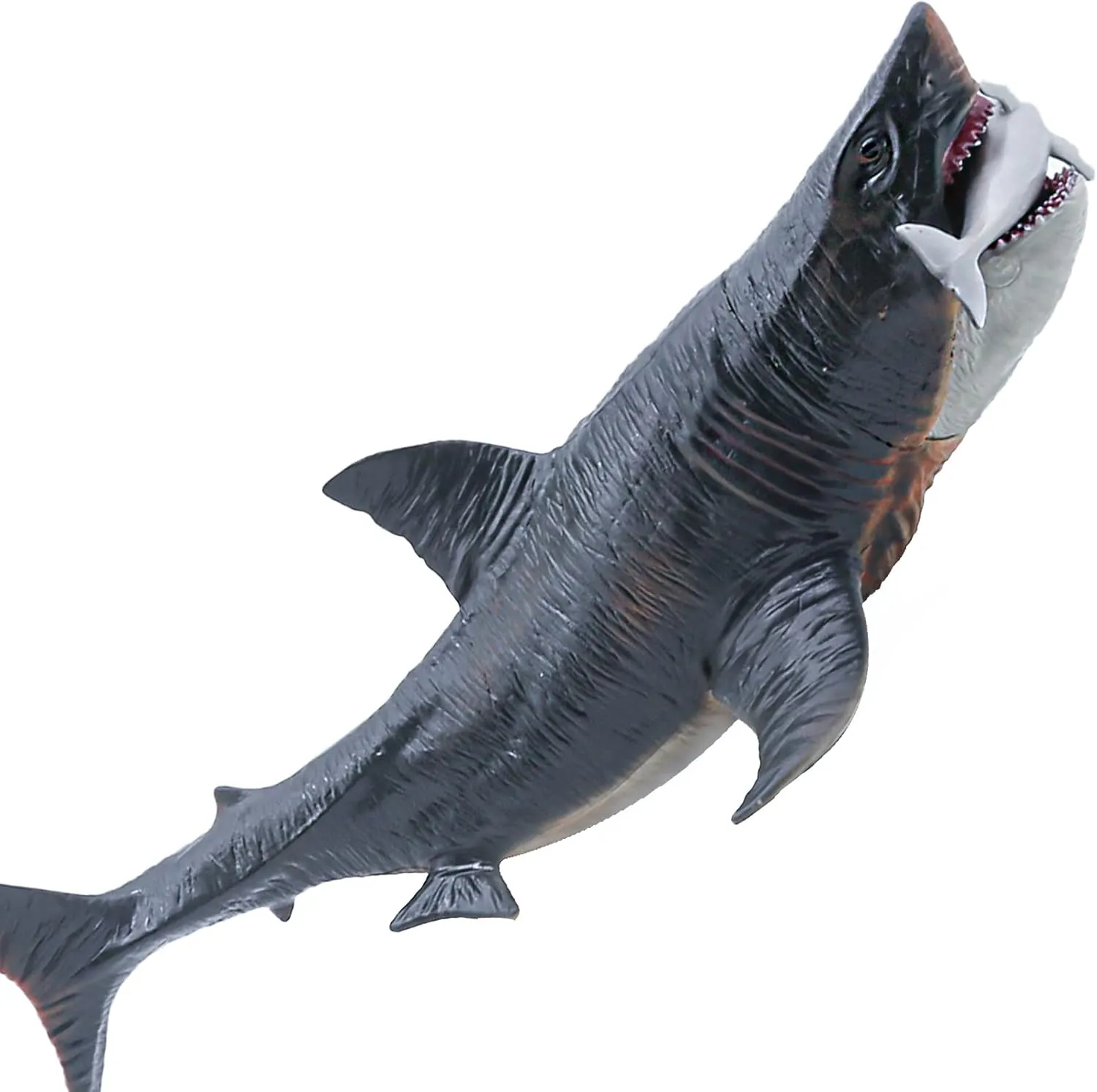 Large Shark Toys Megalodon 10.6”, Realistic Shark Toy Figures, Megalodon Shark Figurine, Large Deep Sea Creature Plastic Hand-Painted Ocean Animal Model Playset for Bath Toy, Cake Topper, Collection