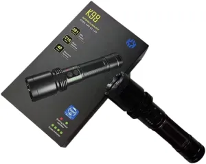 LED Emergency Protection Light – Ultra-Bright, Rechargeable with Power Display, Compact Design, Includes Flashing Mode for Personal Safety (Classic, K98)