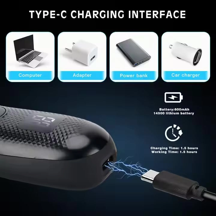 LED Display Hair Clipper Set